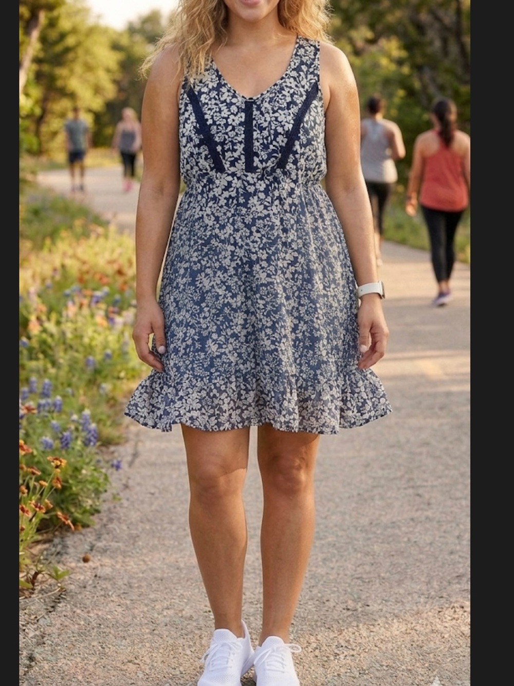 Maurices Floral Sheer Racerback Dress XL EUC 🌸 Cottagecore Boho
